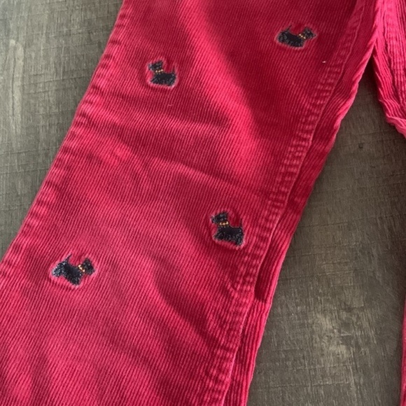 Ralph Lauren Corduroy Red Embroidered Pants Size 6X - Picture 3 of 7